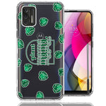 Motorola Moto G Stylus 2021 Plant Mama Houseplant Lover Monstera Tropical Leaf Green Design Double Layer Phone Case Cover