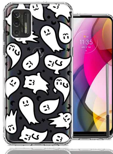 Motorola Moto G Stylus 2021 Kawaii Manga Cute Halloween Ghosts Spirits Design Double Layer Phone Case Cover