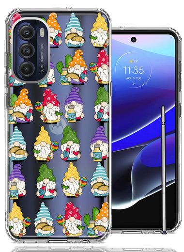 Motorola Moto G Stylus 4G 2022 Cinco De Mayo Party Cute Gnomes Mexico Tacos Fiesta Double Layer Phone Case Cover
