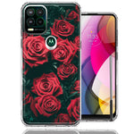 Motorola Moto G Stylus 5G 2021 Red Roses Double Layer Phone Case Cover
