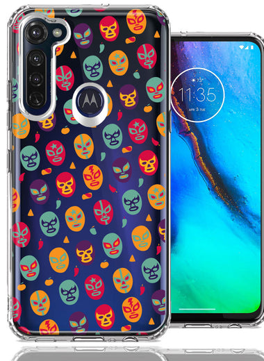 Motorola Moto G Stylus Lucha Libre Masks Design Double Layer Phone Case Cover