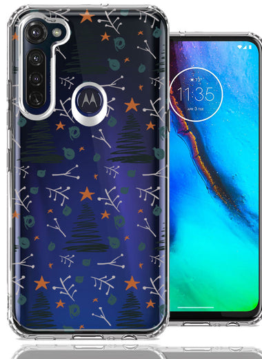 Motorola Moto G Stylus Holiday Christmas Trees Design Double Layer Phone Case Cover