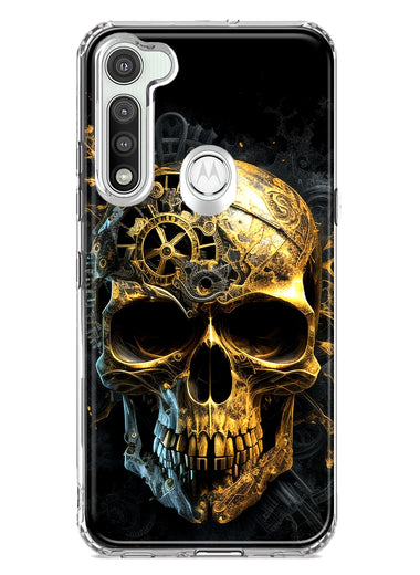 Motorola Moto G Fast Steampunk Skull Science Fiction Machinery Double Layer Phone Case Cover