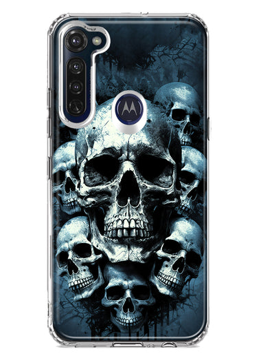 Motorola Moto G Stylus Graveyard Death Dream Skulls Double Layer Phone Case Cover
