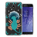 Samsung Galaxy J3 Express/Prime 3/Amp Prime 3 Moon Green Jaguar Design Double Layer Phone Case Cover