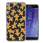 Samsung Galaxy J3 Express/Prime 3/Amp Prime 3 Christmas Gingerbread Traditional Holiday Cookies By BillyElleCo Double Layer Phone Case Cover