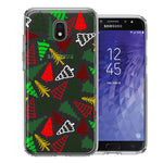 Samsung Galaxy J3 Express/Prime 3/Amp Prime 3 Christmas Trees Holiday Festive Winter By BillyElleCo Double Layer Phone Case Cover