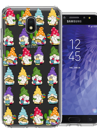 Samsung Galaxy J7 (2018) Star/Crown/Aura Cinco De Mayo Party Cute Gnomes Mexico Tacos Fiesta Double Layer Phone Case Cover