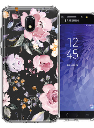 For Samsung Galaxy J3 Express/Prime 3/Amp Prime 3 Soft Pastel Spring Floral Flowers Blush Lavender Phone Case Cover