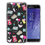 Samsung Galaxy J3 Express/Prime 3/Amp Prime 3 Valentine's Day Candy Feels like Love Hearts Double Layer Phone Case Cover