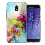 For Samsung Galaxy J3 Express/Prime 3/Amp Prime 3 Watercolor Flowers Abstract Spring Colorful Floral Painting Phone Case Cover