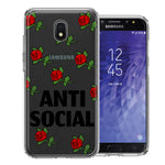 Samsung Galaxy J3 Express/Prime 3/Amp Prime 3 Anti Social Roses Design Double Layer Phone Case Cover
