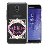 Samsung Galaxy J3 Express/Prime 3/Amp Prime 3 Best Mom Ever Mother's Day Flowers Double Layer Phone Case Cover