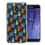 Samsung Galaxy J3 Express/Prime 3/Amp Prime 3 Snakes Skulls Roses Design Double Layer Phone Case Cover