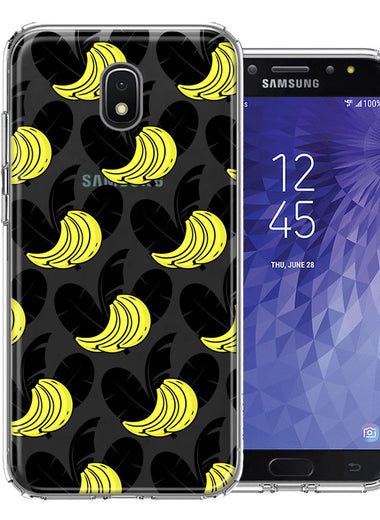 Samsung Galaxy J3 Express/Prime 3/Amp Prime 3 Tropical Bananas Design Double Layer Phone Case Cover