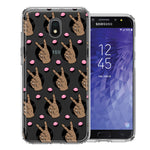 Samsung Galaxy J3 Express/Prime 3/Amp Prime 3 Peace for All Design Double Layer Phone Case Cover