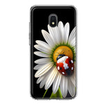 Samsung Galaxy J3 Express/Prime 3/Amp Prime 3 Cute White Daisy Red Ladybug Double Layer Phone Case Cover