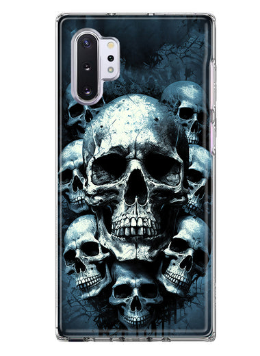 Samsung Galaxy Note 10 Plus Graveyard Death Dream Skulls Double Layer Phone Case Cover
