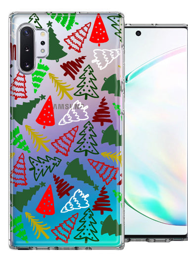 Samsung Galaxy Note 10 Christmas Trees Holiday Festive Winter By BillyElleCo Double Layer Phone Case Cover