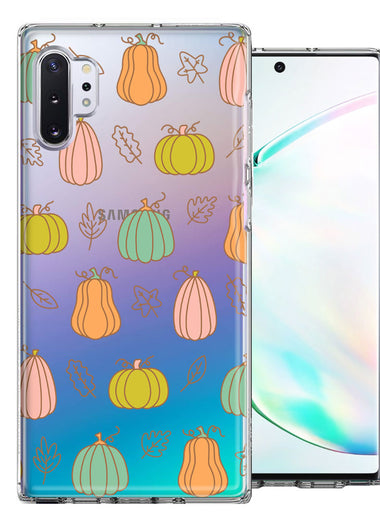 Samsung Galaxy Note 10 Fall Autumn Fairy Pumpkins Thanksgiving Spooky Season Double Layer Phone Case Cover