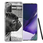 Samsung Galaxy Note 20 Black French Bulldog Double Layer Phone Case Cover