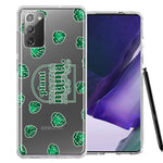 Samsung Galaxy Note 20 Plant Mama Houseplant Lover Monstera Tropical Leaf Green Design Double Layer Phone Case Cover