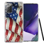 Samsung Galaxy Note 20 Vintage USA Flag Double Layer Phone Case Cover