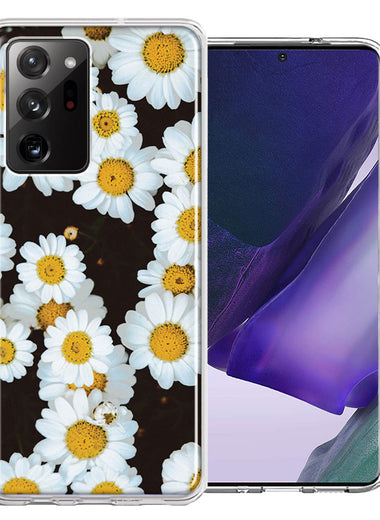 Samsung Galaxy Note 20 Ultra Cute Daisy Flowers Double Layer Phone Case Cover