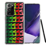 Samsung Galaxy Note 20 Ultra Deck The Halls Christmas Carol Falala Festive Lyric Vintage 70s Letters Double Layer Phone Case Cover