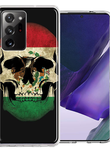 Samsung Galaxy Note 20 Ultra Mexico Flag Skull Double Layer Phone Case Cover