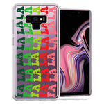 Samsung Galaxy Note 9 Deck The Halls Christmas Carol Falala Festive Lyric Vintage 70s Letters Double Layer Phone Case Cover