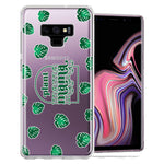Samsung Galaxy Note 9 Plant Mama Houseplant Lover Monstera Tropical Leaf Green Design Double Layer Phone Case Cover
