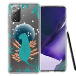 Samsung Galaxy Note 20 Moon Green Jaguar Design Double Layer Phone Case Cover
