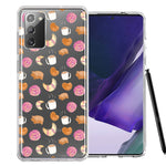 Samsung Galaxy Note 20 Mexican Pan Dulce Cafecito Coffee Concha Polka Dots Double Layer Phone Case Cover