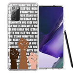 Samsung Galaxy Note 20 BLM Equality Stand With You Double Layer Phone Case Cover