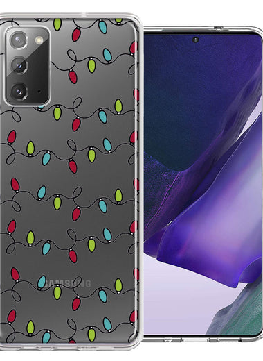 Samsung Galaxy Note 20 Vintage Christmas Lights Design Double Layer Phone Case Cover