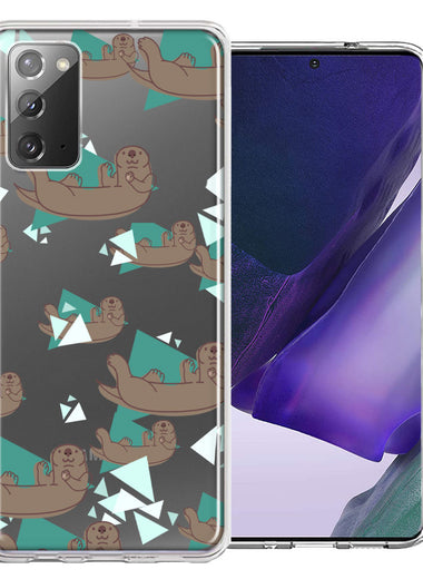 Samsung Galaxy Note 20 Cute Otter Design Double Layer Phone Case Cover