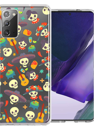Samsung Galaxy Note 20 Day of the Dead Design Double Layer Phone Case Cover