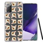 Samsung Galaxy Note 20 Frenchie Bulldog Polkadots Design Double Layer Phone Case Cover