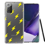 Samsung Galaxy Note 20 Electric Lightning Bolts Design Double Layer Phone Case Cover
