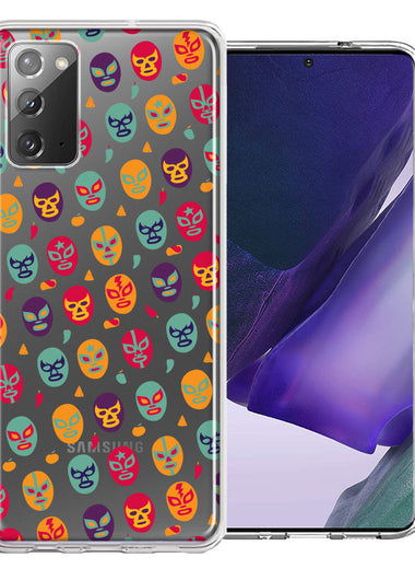 Samsung Galaxy Note 20 Lucha Libre Masks Design Double Layer Phone Case Cover