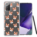 Samsung Galaxy Note 20 Shiba Inu Polkadots Design Double Layer Phone Case Cover