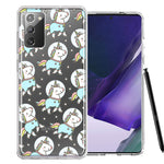 Samsung Galaxy Note 20 Space Unicorns Design Double Layer Phone Case Cover
