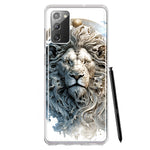 Samsung Galaxy Note 20 Abstract Lion Sculpture Hybrid Protective Phone Case Cover