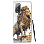 Samsung Galaxy Note 20 Ancient Lion Sculpture Hybrid Protective Phone Case Cover