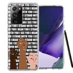 Samsung Galaxy Note 20 Ultra BLM Equality Stand With You Double Layer Phone Case Cover