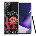 Samsung Galaxy Note 20 Ultra Love Like Jesus Flower Text Christian Double Layer Phone Case Cover