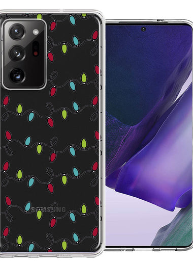 Samsung Galaxy Note 20 Ultra Vintage Christmas Lights Design Double Layer Phone Case Cover