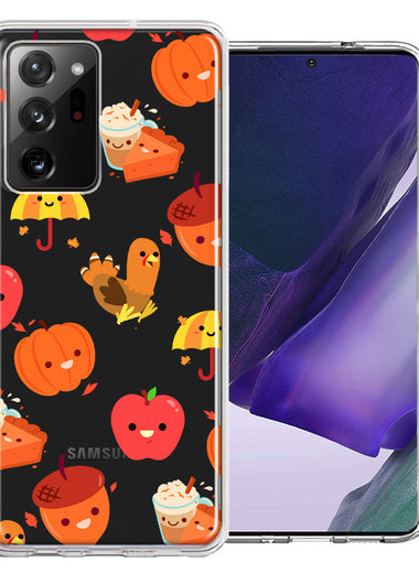 Samsung Galaxy Note 20 Ultra Thanksgiving Autumn Fall Design Double Layer Phone Case Cover