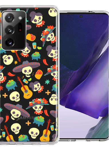 Samsung Galaxy Note 20 Ultra Day of the Dead Design Double Layer Phone Case Cover